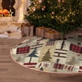 thumbnail image 5 of Haiem Rustic Plaid Forest Lodge Pattern Christmas Tree Skirt Merry Christmas Party Christmas Tree Decoration,New Year Decorations-30", 5 of 6