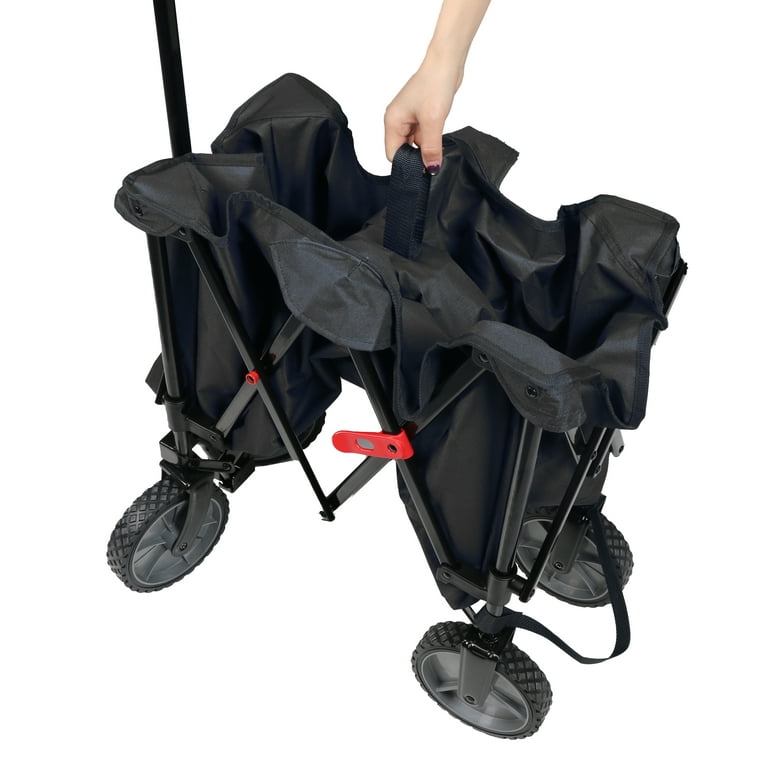 Ozark Trail Multi-Purpose Big Bucket Cart, Black Wagon - Walmart.com
