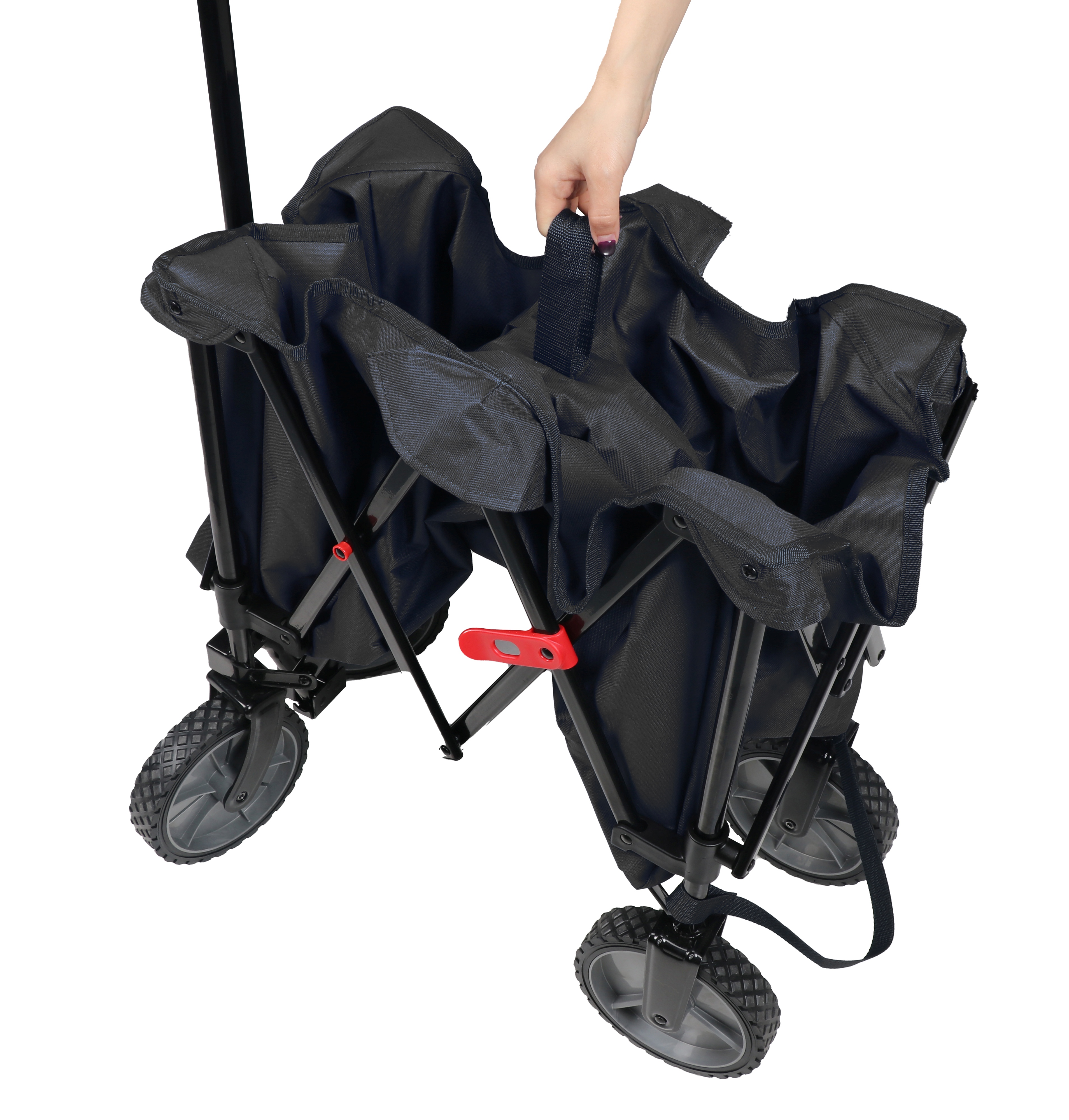 OZARK TRAIL MULTI-PURPOSE BIG BUCKET CART, BLACK WAGON