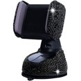 thumbnail image 1 of Bling Soporte para teléfono para automóvil, Soporte universal para teléfono para automóvil con diamantes de imitación de cristal ajustable de 360 ​​​​°, Accesorios para automóvil para parabrisas, tablero y salida de aire (negro) Sincero Electrónica, 1 of 5
