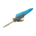 thumbnail image 4 of Juego de Pluma de Ave Sincero Estilo Retro Elegante Punta de Acero Inoxidable, 4 of 10
