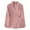Pink, variant on Aboser Blazer Jackets for Women Fashion Lapel Long Sleeve Blazers Double Breasted Lightweight Cardigan Solid Color Work Office Jacket
