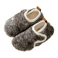 thumbnail image 2 of LYHaoo Girls Athletic Sneakers Winter Thickened Socks Indoor Outdoor Slipper Shoes Drop Design For Activities And Comfortable Footwear Sizes 7 Toddler Gray(18-24 Months), 2 of 5