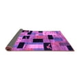 thumbnail image 2 of Ahgly Company Indoor Round Abstract Purple Modern Area Rugs, 8' Round, 2 of 4