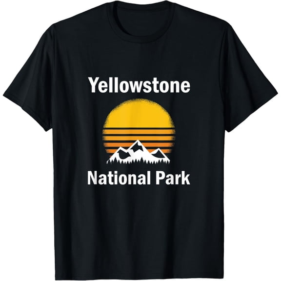 Exquisite and comfortable-Vintage Yellowstone National Park Retro Mountains T-Shirt