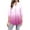 Purple, variant on Business Casual Blouses Womens 3/4 Sleeve Gradient Loose Tops Fashion Work Dressy Flowy Shirts Pullover, Hot Pink 2XL