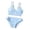 czb# Light Blue372, variant on Huowey Toddler Kids Girls Swimsuit Stylish Two Piece Swimwear Color Block Front Cross Spaghetti Strap Tops And Side Tie Bottom Bikini Sets Summer Pool Beach Cozy Bathing Suit,Hot Pink,10-11 Years
