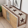 thumbnail image 4 of Texas Star Vintage Table Runner 120 Inches Long Farmhouse Dress Scarves, Bless Our Home Western Stars Country Dining Tablerunner for Coffee Table/Kitchen Island/Party Décor, 13" x 120", 4 of 8