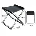 thumbnail image 3 of Outdoor Aluminium Alloy Portable Folding Picnic Camping Stool Mini Storage Fishing Chair Ultralight Furniture, 3 of 6