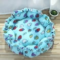 thumbnail image 1 of Puntoco Cama para mascotas, cómoda, ajustable, con cojín, cálida, para dormir, redonda, tipo canasta, sofá, cama para perros, suministros para mascotas pequeñas y medianas, cama para el hogar, cua, 1 of 3