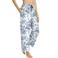thumbnail image 2 of Uemuo Rose Flowers Pattern Women's Wide Leg Palazzo Lounge Pants with Pockets Light Weight Loose Comfy Casual Pajama Pants-XX-Large, 2 of 9