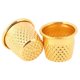 thumbnail image 4 of 10 dedales de costura dorados, protectores de dedos de metal, herramientas para manualidades y accesorios., 4 of 4