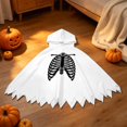 thumbnail image 2 of Zylarhe Girls Halloween Jumpsuits Dance Stage Performance Party Outfit Playful Home Wear for Toddlers White 4-5 Years, 2 of 8