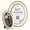 Ivory Oval, variant on 97 Decor Vintage 4x4 Black Gold Round Picture Frame, 1 Pack