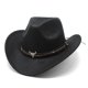 thumbnail image 1 of Western Cowboy Top Hat Felt Hat Black, 1 of 5