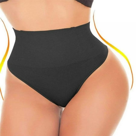 

Women s High Waist Tummy Control Thongs Butt Lifting Panties Belly Control Shapewear Slim Body Shaper Briefs Thong