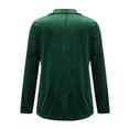 thumbnail image 4 of CILENON Chaquetas De Mujer Elegantes Women's Golden Velvet Solid Colour Fashion Casual Top Jacket (Green,XL), 4 of 7