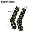 thumbnail image 5 of Balery Christmas Gold Deers Fun Novelty Socks Men'S Women'S Crew Socks Funny Crazy Novelty Socks Quirky And Cool Socks, 5 of 9
