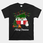 Camper Christmas Tree Matching Family Christmas Pajama Shirt