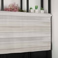 thumbnail image 6 of Beige Valances for Windows Farmhouse Kitchen Curtains Valances Rod Pocket Valance Curtains for Kitchen Windows Farmhouse Simple Abstract Striped Wooden Grain Window Valances for Bathroom 42"x12", 6 of 6