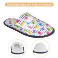 thumbnail image 3 of Fotbe Bear And Polka Dot Pantuflas Peludas para Mujer con Estampado, Zapatillas de Peluche, Zapatos de Invierno para Casa, Uso Interior y Exterior-Large, 3 of 8