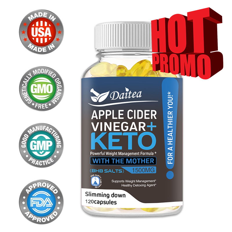 Apple Cider Vinegar Capsules with The Mother Plus Keto BHB for Women