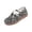 Gray, variant on Women's Retro Platform Sneakers - Lace-Up Casual Shoes with Perforated Detail for Daily Wear