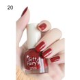 thumbnail image 1 of Flmtop 10ml Nail Polish Baking-Free Water-Based Multiple Colors Matte Solid Color Hybrid Varnish Manicure Lacquer for Female, 1 of 10