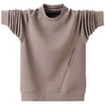 thumbnail image 4 of Chiccall Mens Big Tall Sweatshirt Oversized Crew Neck Long Sleeve Pullover, 4 of 7