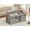 Grey, variant on 39" Lift Top Coffee Table, Farmhouse Wood Dining Table with Gas Spring Lift Mechanism, Storage Center Table with Sliding Barn Door & Hidden Compartment for Living Room, Grey