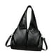 thumbnail image 2 of Bolso de hombro de piel sintética, moderno y elegante, para mujer, ideal para el trabajo y la universidad. Negro, 2 of 9