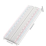 2PCS 830‑Point Solderless Breadboard Prototype PCB Board for Electronics Circuit