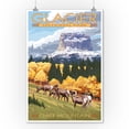 thumbnail image 2 of Glacier National Park, Montana, Chief Mountain and Big Horn Sheep (9x12 Wall Art Print, Home Decor), 2 of 3