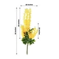 thumbnail image 3 of Efavormart 5 Bushes 44" Yellow Artificial Wisteria Vine Ratta Silk Hanging Garland Wedding Decor, 3 of 9