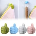 thumbnail image 2 of DJN Home & Garden Creative Thumb & Pinky Shaped Multi Functional Adhesive Hooks Cable Organizers Data Line Holders Finger Shaped Storage Fixators, 2 of 9