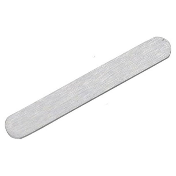 Qarigey Brazalete abierto de aluminio profesional, brazalete en blanco, decoración para hacer joyas, accesorios artesanales hechos a mano Ropa, zapatos y accesorios Miscelánea 8x56mm