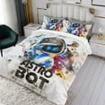 thumbnail image 3 of Astro Bot Conjunto de sábanas temático, trío de piezas, cómodo y amigable con la piel, diseño único, regalo de decoración para el hogar para familiares, amigos y fans,140X210cm, 3 of 6