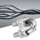 thumbnail image 5 of 5 abrazaderas de acero inoxidable para cable de acero, color plateado (M10), 5 of 6