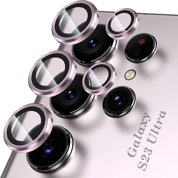 Dteck Individual Metal Ring Tempered Glass Camera Lens Protector for Samsung Galaxy S26 Ultra, 9H Tempered Glass Aluminum Alloy Camera Cover HD Scratch Resistant Ultra-Thin Case, Purple