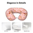 thumbnail image 4 of KLL Pink Cockatoo Birds Pattern Memory Foam Cervical Neck Pillow Versatile U-Shaped Pillows for Home/Office/Camping/Travelling/Soft Washable Cover, 4 of 8