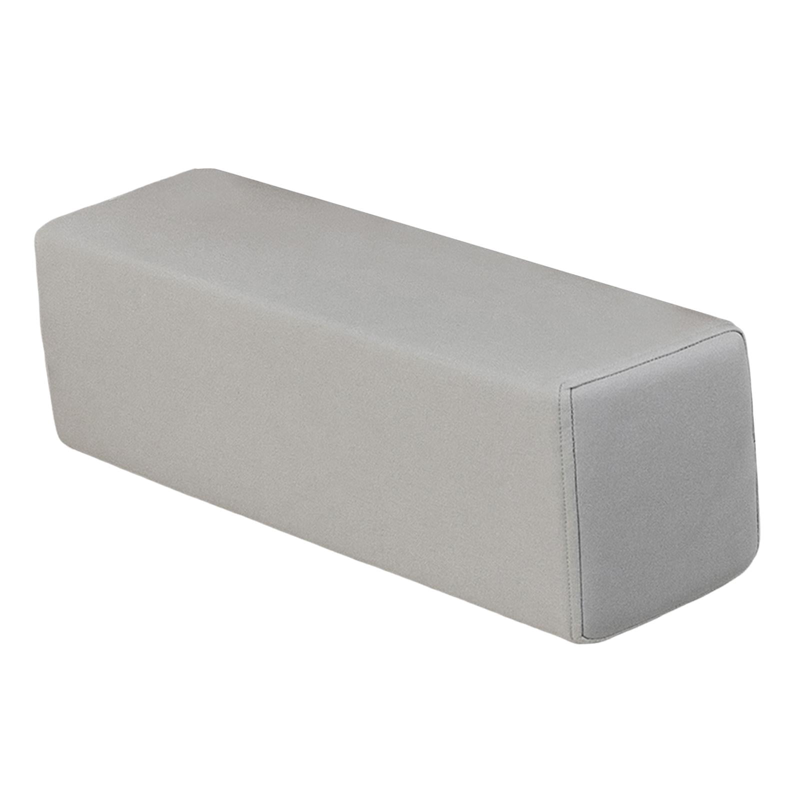 FashionCha Sofa Arm Rest Pillow Couch Armrest Rectangular Booster High Density Foam Cushion Light Gray