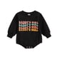 thumbnail image 1 of Gibobby Mamelucos para bebe niño Bebé Bebé Niños Niñas Manga Larga Impresiones Recién Nacido Niños Otoño Invierno Ropa(Negro, 0-3 Meses), 1 of 5