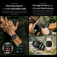 thumbnail image 6 of Rainbuvvy KC82 smartwatch 1.45-inch round screen for answering/making calls, health tracker, sports watch, 6 of 13