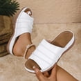 thumbnail image 2 of Avtoify Summer Women's Wedges Shoes Women Fashionable Casual Beach Outerwear Versatile Solid Color Round Toe Open Toe, 2 of 10