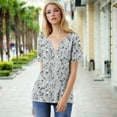 thumbnail image 5 of Womens Tops Tunics Plus Size Womens Tunic Tops Dressy Casual Womens Tops Dressy Casual V Neck Summer Graphic Tees for Women Womens Tops Casual, 5 of 9