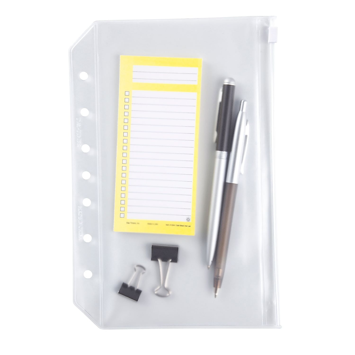 Day-Timer Vinyl Zip Pouch Loose-Leaf Desk 455170
