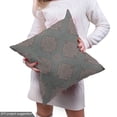 thumbnail image 5 of Ambesonne Saying Fabric by the Yard Upholstery, Typography Pattern Ornament, 1 Yard, Grey Teal and Warm Taupe, 5 of 5