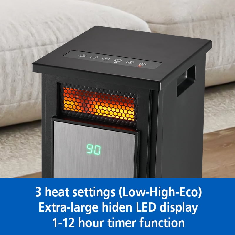 (3 pack) Mainstays New1500W Electric 4-Element Infrared Cabinet Space Heater