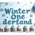 thumbnail image 4 of LUUFILx Winter Wonderland Birthday Backdrop Banner Background for Party Supplies Snowflake Decorations Photography Props Baby Showers Anniversary, 4 of 7