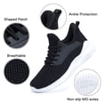 thumbnail image 3 of Zapatillas para correr Akk, ligeras y cómodas, de espuma viscoelástica para hombre, negras, 8, 3 of 7